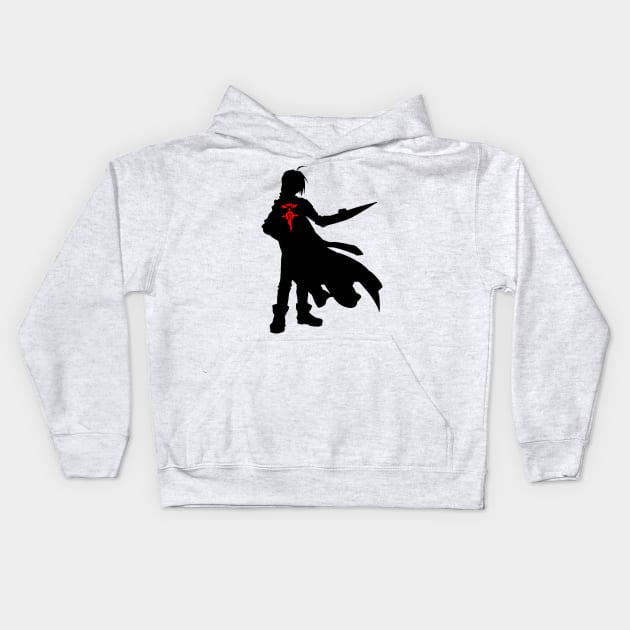 Edward Elric FullMetal Alchemist Kids Hoodie by SirTeealot